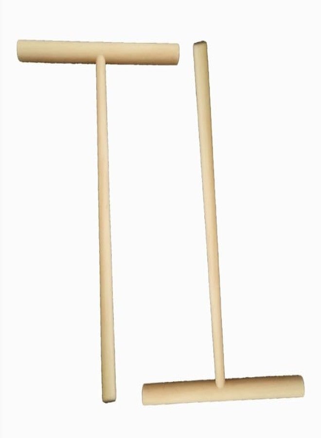 Zhuluck 2 Pcs Wooden Crepe Maker Pancake Batter Spreader Stick Kitchen Cooking Utensils Tools for Restaurant Canteen Specially Supplies Practical Treatment Crepe Makers Specialty Appliances - Image 1